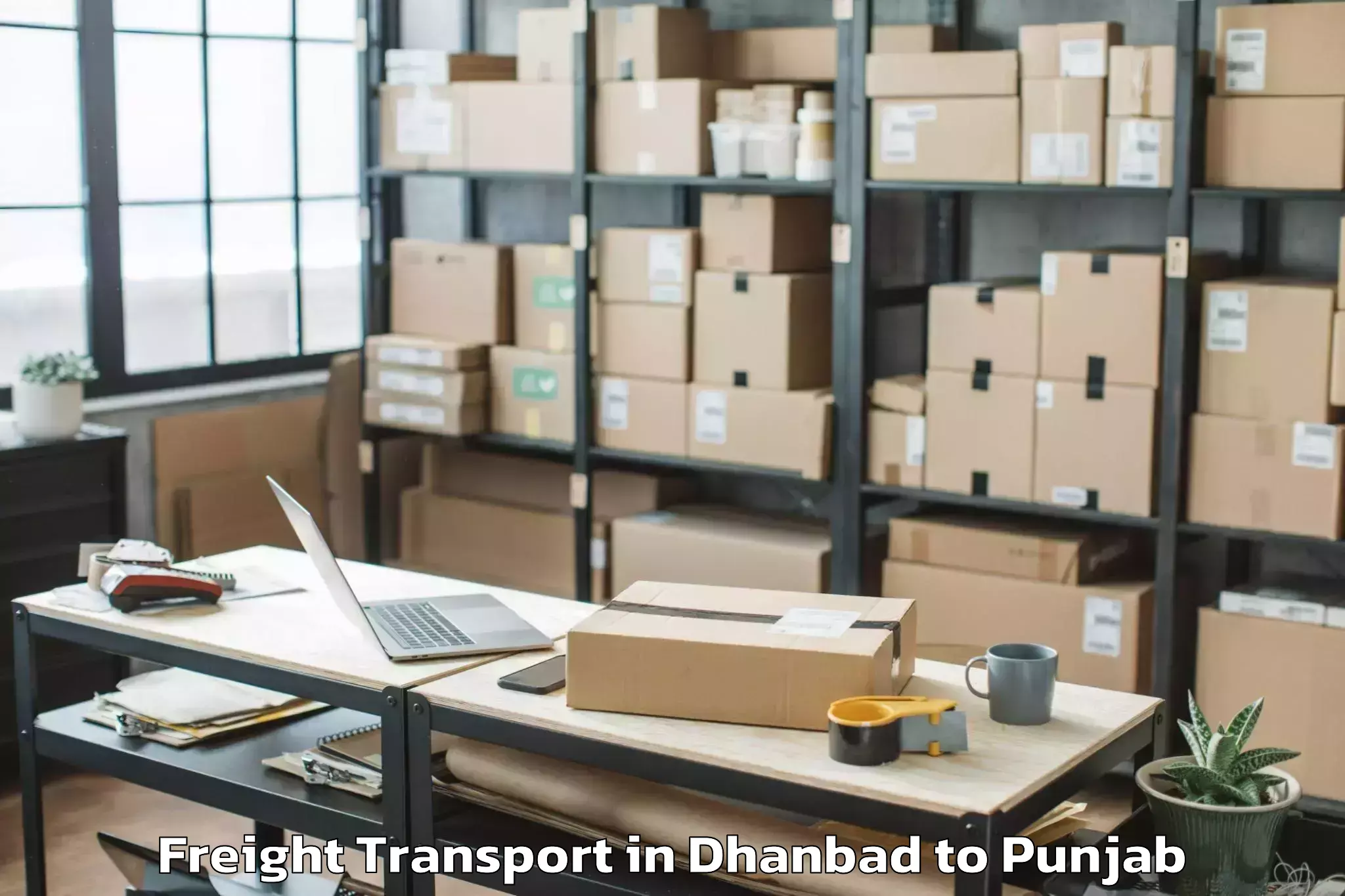 Trusted Dhanbad to Bagha Purana Freight Transport